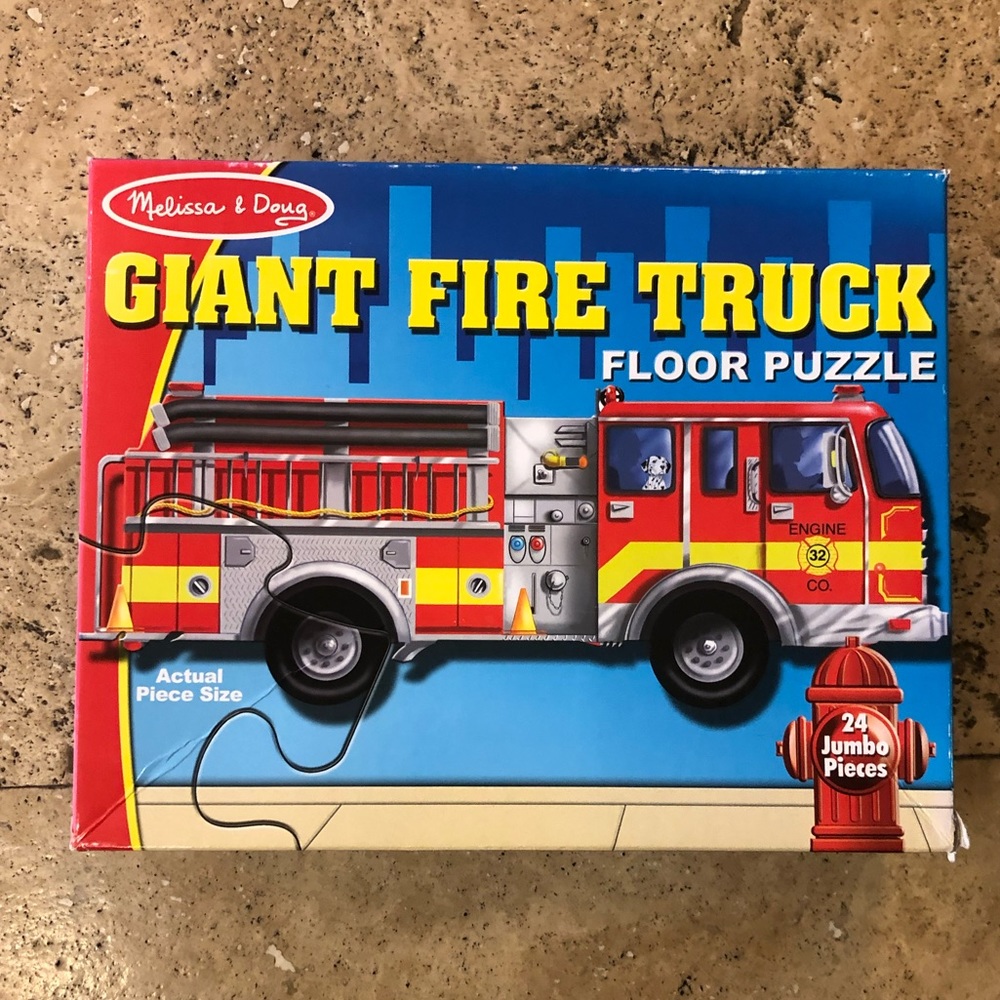 2- Melissa & Doug floor puzzles.